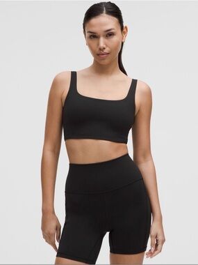lululemon athletica Bend This Scoop and Square Bra in Black L/XL